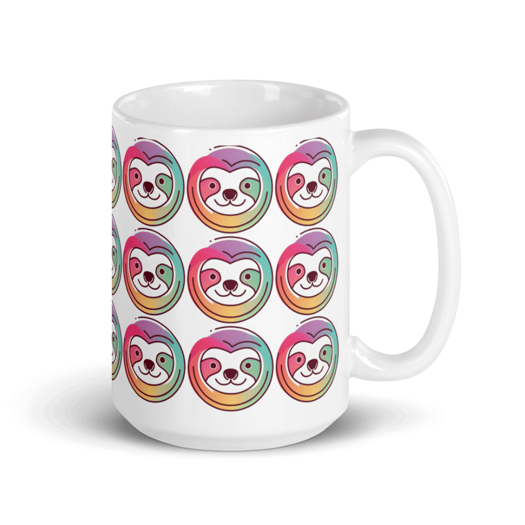 15 oz Color Sloth Mug
