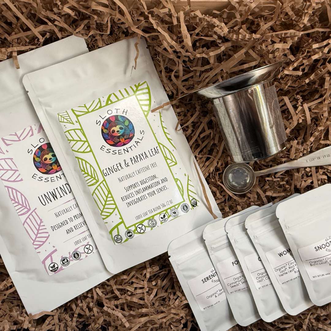 Sloth Tea Starter Set – Start Your Wellness Era with Real Herbs – SLOTH ...