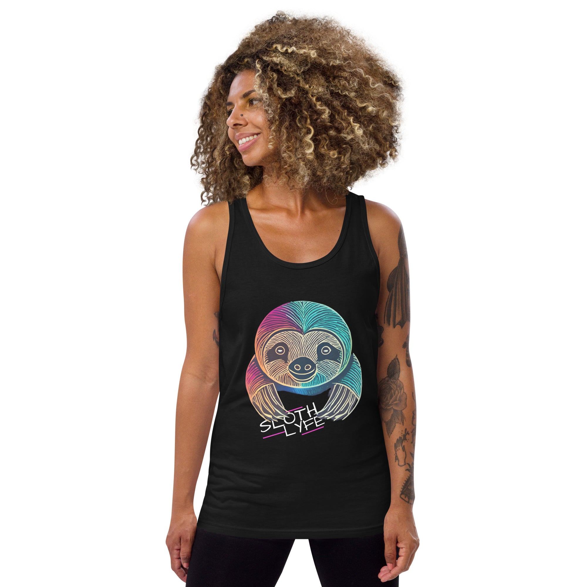 Sloth LYFE Color Logo Tank Top