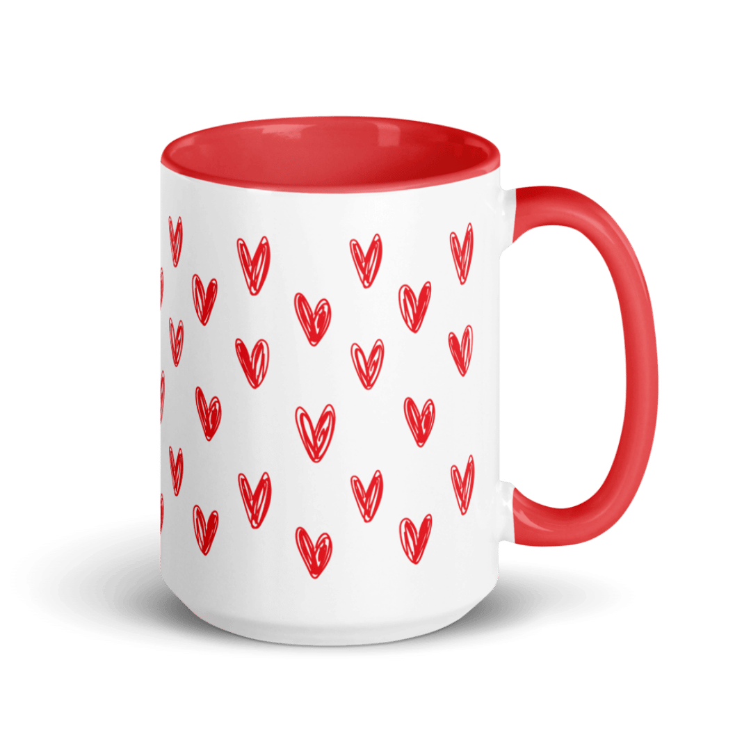 15 oz Red Heart Mug
