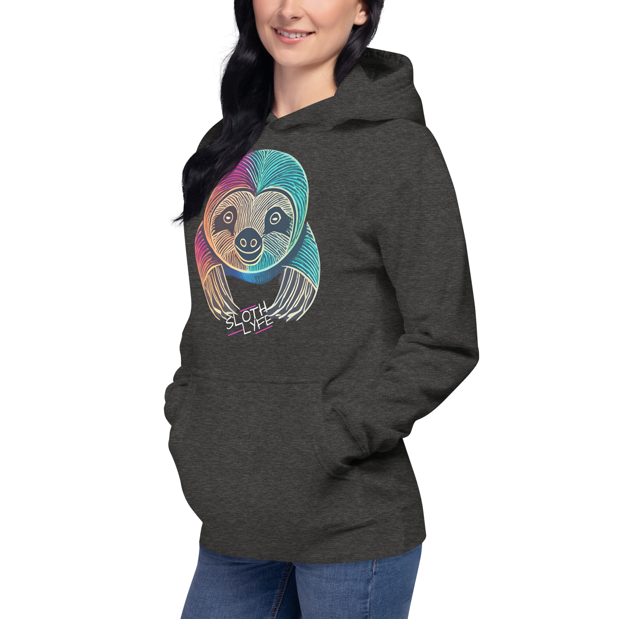 Sloth LYFE Color Logo Hoodie