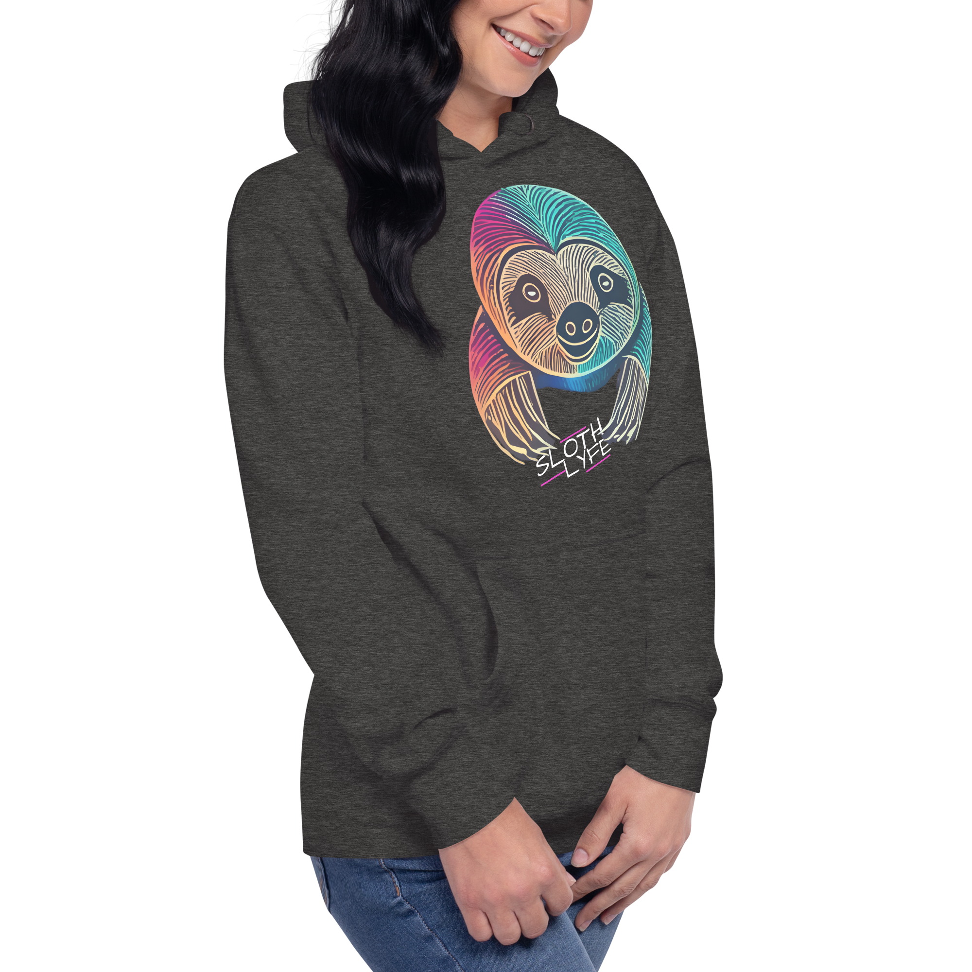 Sloth LYFE Color Logo Hoodie