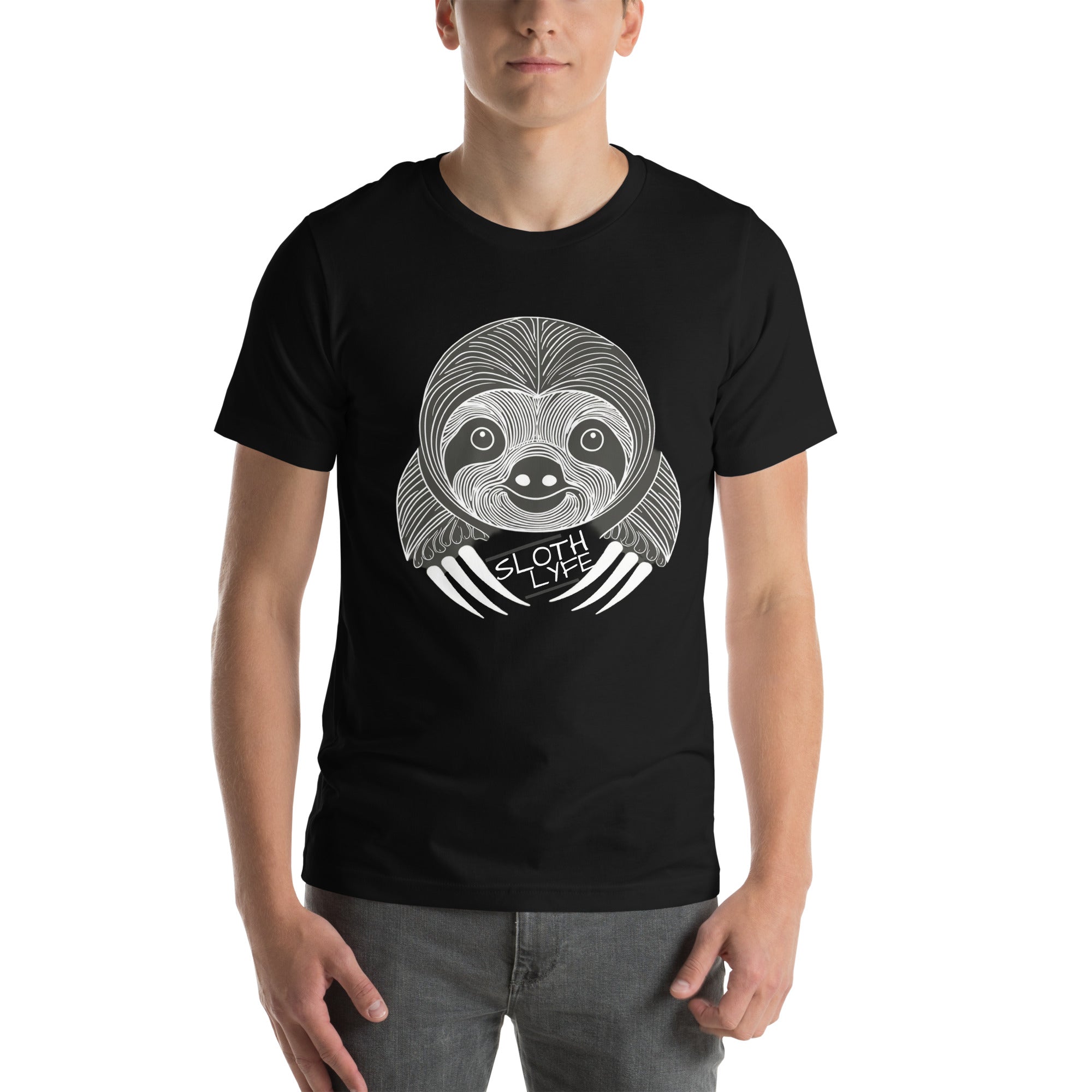 Sloth LYFE BW Logo T-Shirt