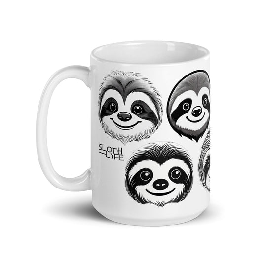 Cute Sloth inspired mug 15oz for drinking tea